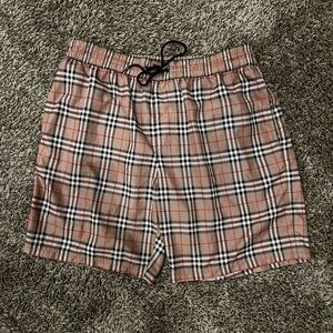 Burberry Guildes Check Swim Trunks